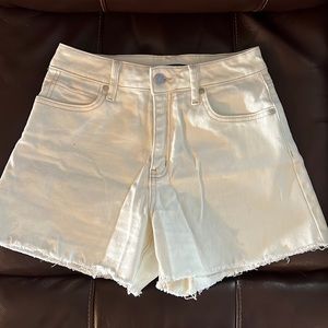Sincerely Jules Cream Jean Shorts
